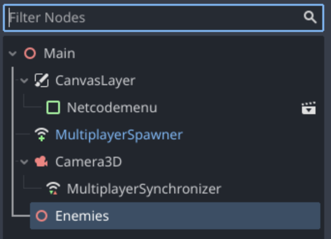 Selecting the Enemies Node3D from the Spawn Path dialog box