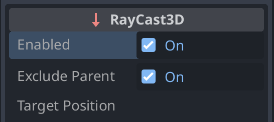 Highlighting the Enabled setting