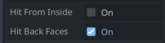 Highlighting the Hit From setting options