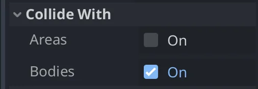 Highlighting the Collision With setting two options