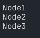 The output of the example for loop with array