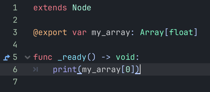 printing the array index 0 to the output