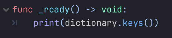 Getting all of the keys as an array from the dictionary