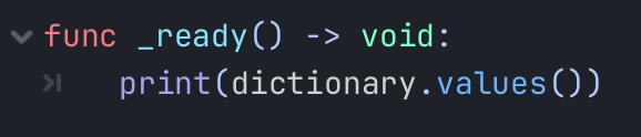 Getting all of the values as an array from the dictionary