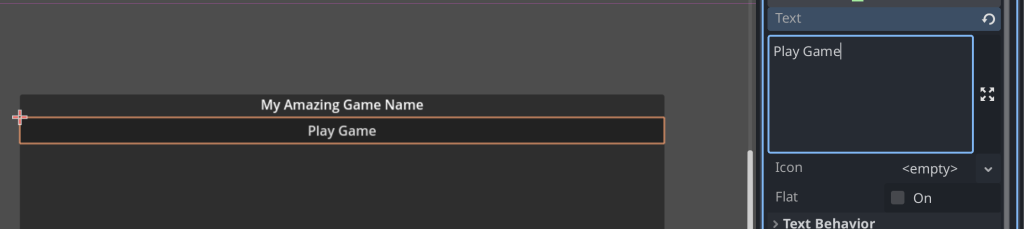 Setting the text of the button
