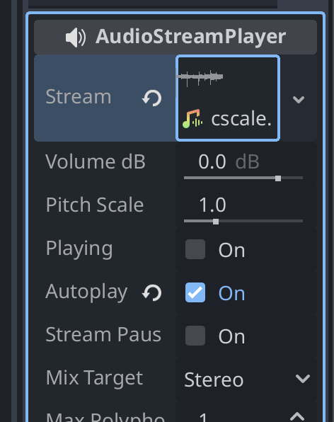 Setting the sound