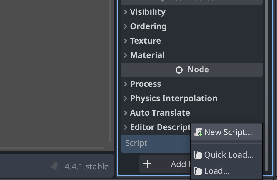 Adding a new script