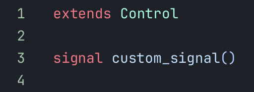creating the custom signal